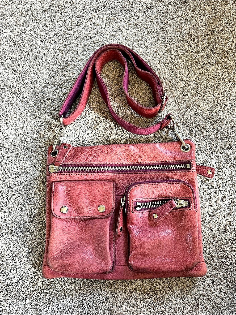 Fossil Crossbody Bag in Pink